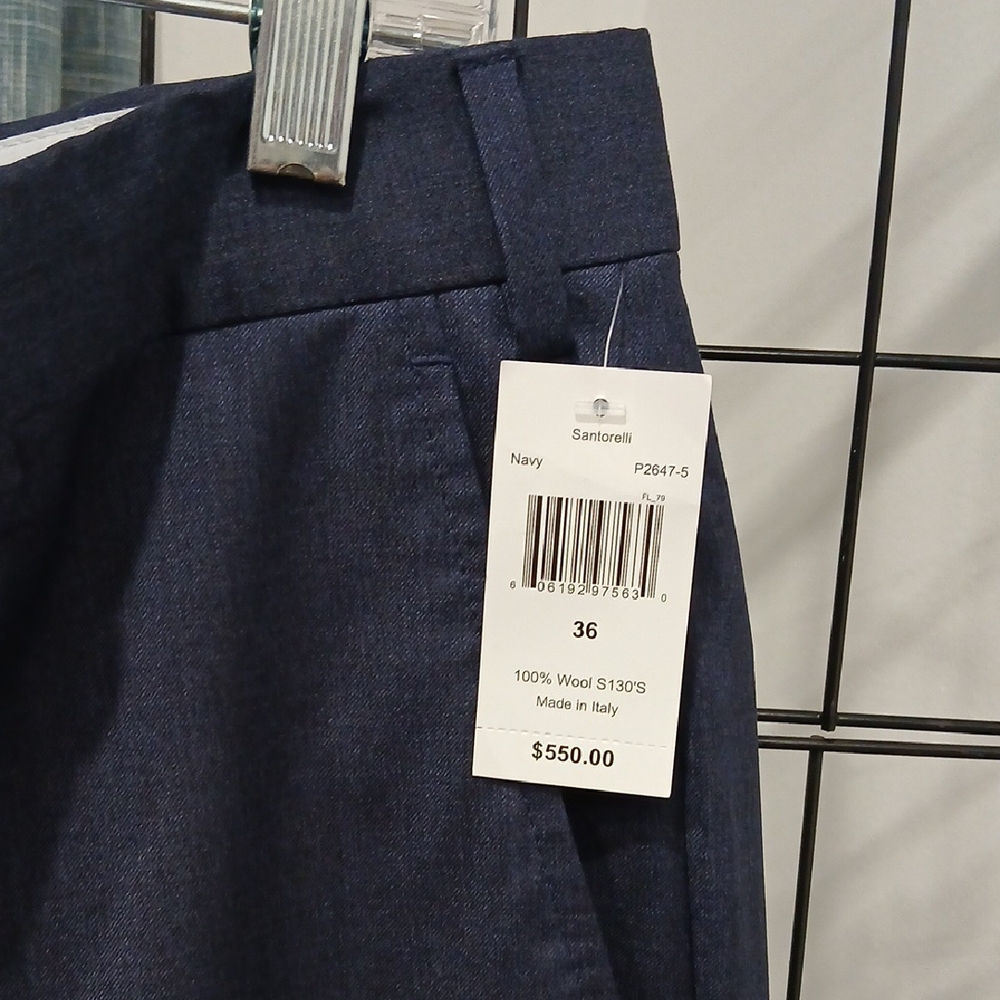 Santorelli Navy Trousers - Picture 4 of 16
